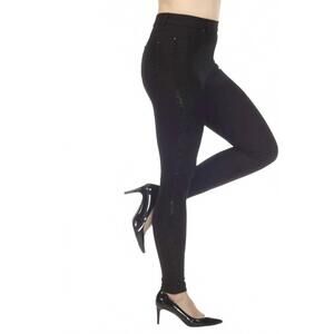 NEW AZI rhinestone pants in black